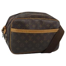 LOUIS VUITTON Monogram Reporter PM Schultertasche M45254 LV Auth BA13482