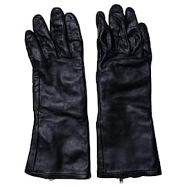Juun-J, schwarze Lederhandschuhe - Autre Marque