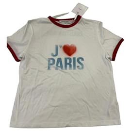Camiseta Christian Dior J'adore Paris blanco y rojo