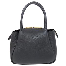 Borsa a mano in pelle nera Prada