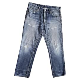 Visvim 03 Non Washed Crash Social Sculpture Denim Blu - visvim