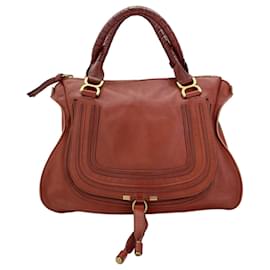 Borsa Tote Chloé Marcie in marrone