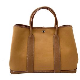 Hermès Bolso Tote Hermes Garden Party MM - Brown