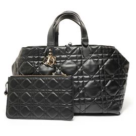 Christian Dior Cannage Leder Tote Bag