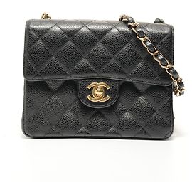 Borsa a tracolla Chanel Caviar Skin Mini Matelassé