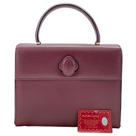 Borsa Cartier Must Line color rosso vino