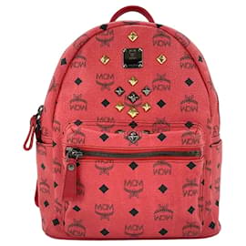 Zaino MCM Stark Small Studded in rosa