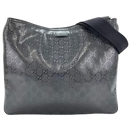 Gucci GG Imprimé Shoulder Bag in Black