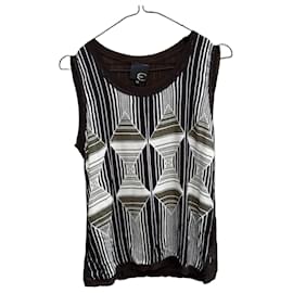 Just Cavalli ärmelloses Top mit Op-Art Muster
