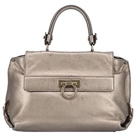 Bolsa Sofia de couro Salvatore Ferragamo Tamanho Médio