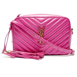 Sac à bandoulière matelassé rose Yves Saint Laurent