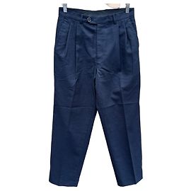 Valentino Roma Men's Navy Blue Wool Suit Trousers