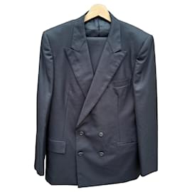 Completo Burberry uomo in lana doppiopetto - Nero
