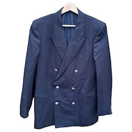 Blazer doppiopetto Yves Saint Laurent / Uomo EU 50 (L) / Lana blu navy