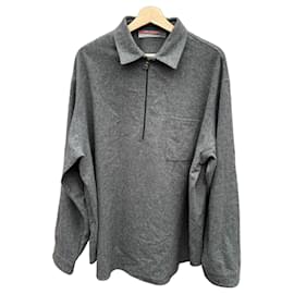 Prada Woll-Pullover mit halbem Reißverschluss