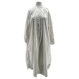 Cos Weißes langes Baumwollkleid
