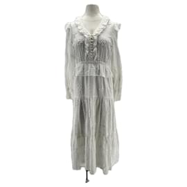 Maje weißes Baumwollkleid Größe 38