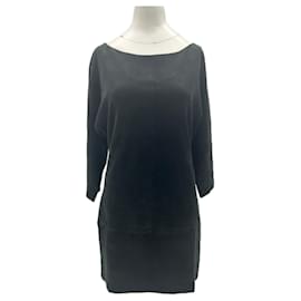 Vestido Stouls de ante negro