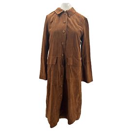 By Malene Birger Kleid mit Knöpfen Camel Viskose
