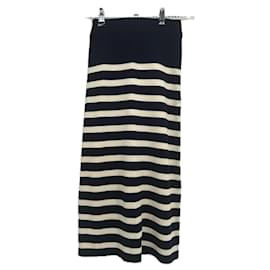 Falda azul marino y blanca - Eric Bompard