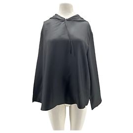 Autre Marque Sudadera con capucha LOULOU STUDIO de seda negra