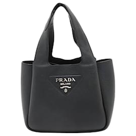 Prada Mini borsa in pelle Vitello Daino nera