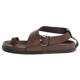 Autre Marque Braune Jalen Leder-Sandalen - Größe EU 38