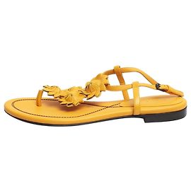 Bottega Veneta Sandali floreali gialli - taglia EU 38