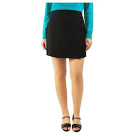 Falda-pantalón de gabardina negra - talla UK 10 - Hermès