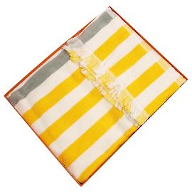 Hermès Toalha de praia Yellow Yachting Raye