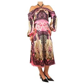 Alice by Temperley Abito in seta floreale rosa - taglia UK 12
