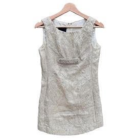 Autre Marque Class Roberto Cavalli Besticktes Brokatkleid