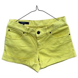 Gucci Short de denim amarillo