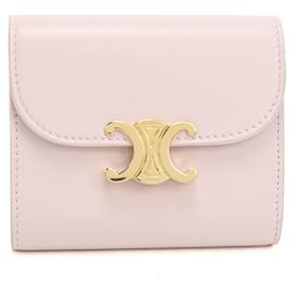 Cartera de tres pliegues rosa Celine - Céline