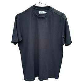 Moschino Jeans Herren T-Shirt Schwarz Texturiert