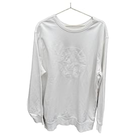 Stone Island Baumwoll-Sweatshirt Weiß
