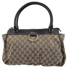 Sac cabas Gucci Horsebit en beige