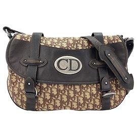 Borsa a tracolla marrone Christian Dior