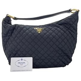 Schultertasche Schwarz Prada