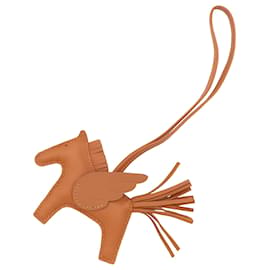 Charm per borsa Hermès Brown Milo Lambskin GriGri Rodeo Pegase PM