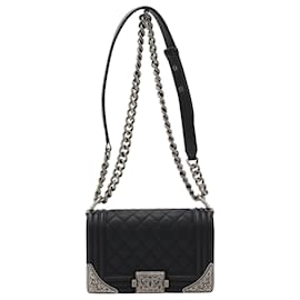 Chanel Black Paris Dallas Small Quilted Calfskin Cowboy Boy Flap