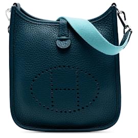 Hermès Blue Clemence Evelyne 16 Amazone