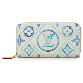 Louis Vuitton Blue Monogram By The Pool Zippy Wallet