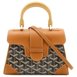 Goyard Marrón Mini Goyardine Saigon Souple