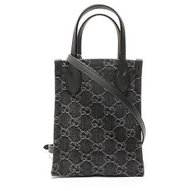 Borsa Mini Tote in Denim GG Gucci
