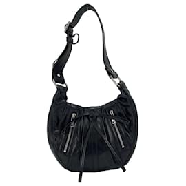 Klassische plissierte Hobo-Schultertasche Yves Saint Laurent
