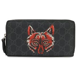 Portefeuille à fermeture éclair GG Supreme de GUCCI