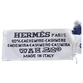 Guanti in cashmere blu navy Hermes - Hermès