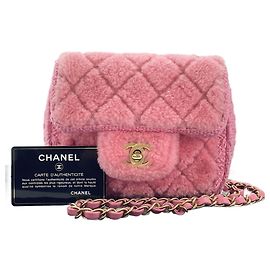 Borsa a tracolla Chanel Mini Matelassé in rosa