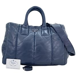 Borsa Tote Prada blu navy